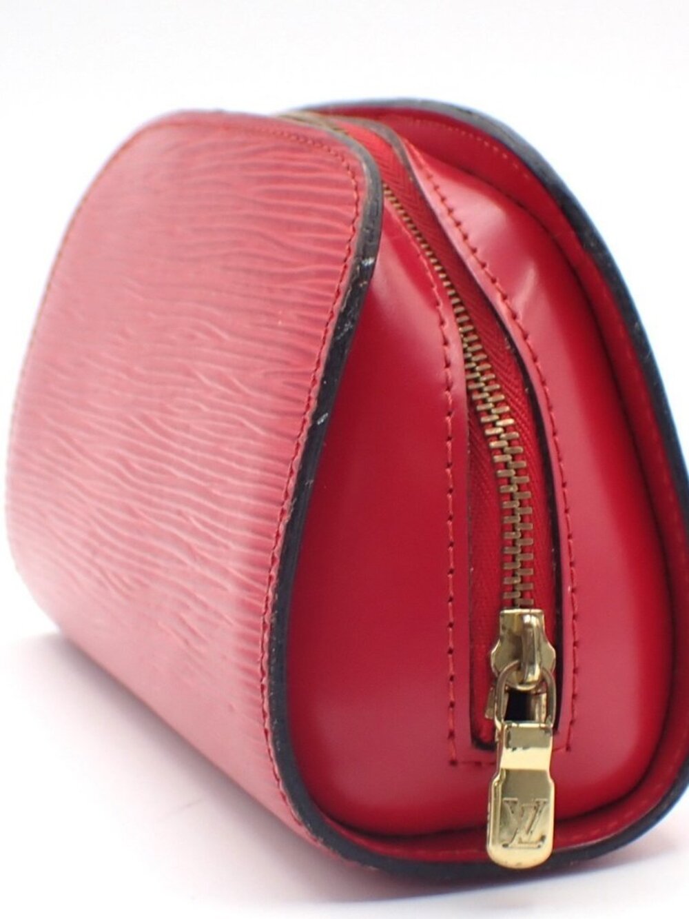 LOUIS VUITTON LV Logo Dauphine PM Pouch Bag Epi Leather Red M48447 05KC868 - Picture 2 of 14